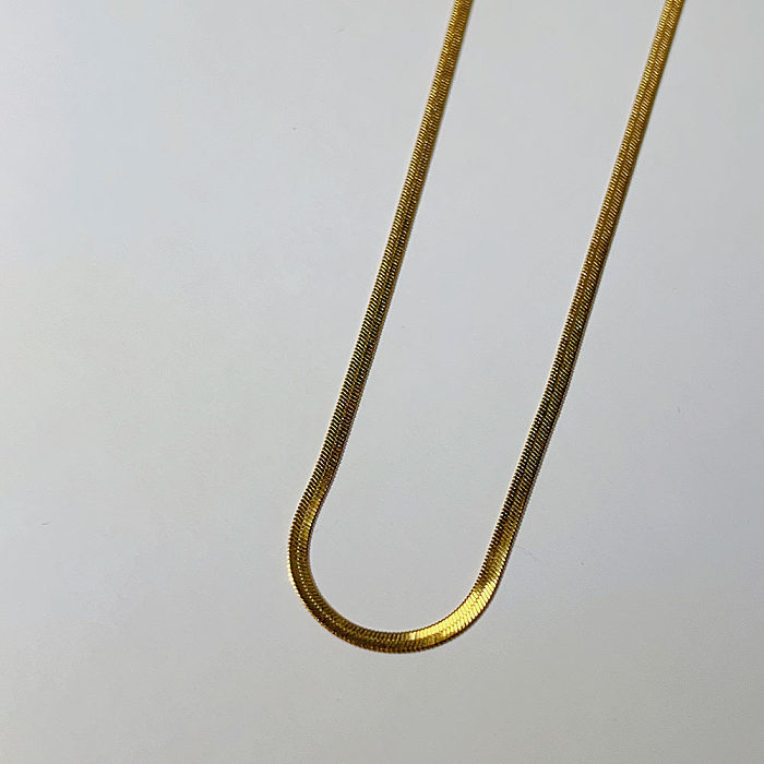 Collier pendentif en Zircon avec incrustation de placage en acier inoxydable géométrique décontracté