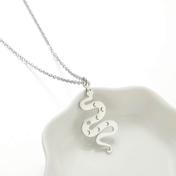 Cute Animal Stainless Steel  Stainless Steel Plating Pendant Necklace