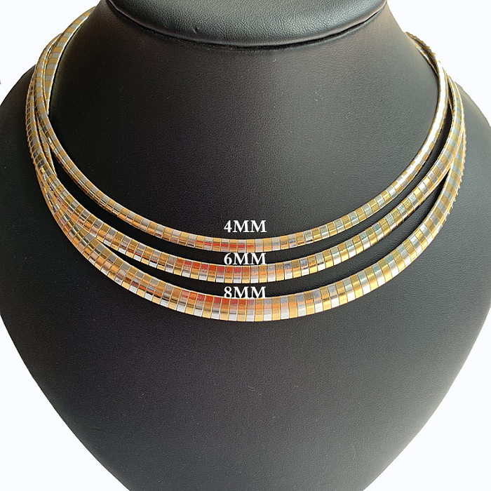 Fashion Geometric Stainless Steel  Plating Necklace 1 Set