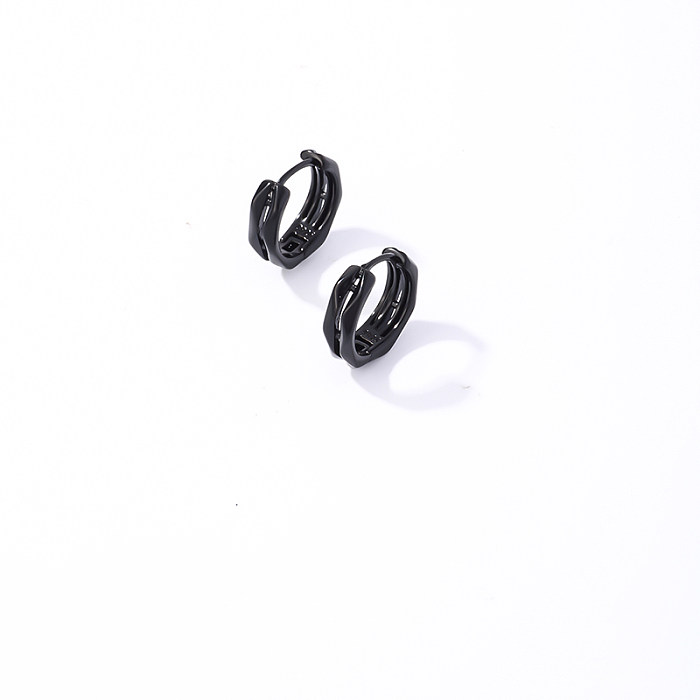 1 Pair Casual Vintage Style Simple Style Geometric Plating Stainless Steel  Earrings