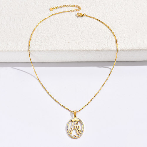 Fashion MAMA Portrait Stainless Steel  Rhinestones Pendant Necklace 1 Piece