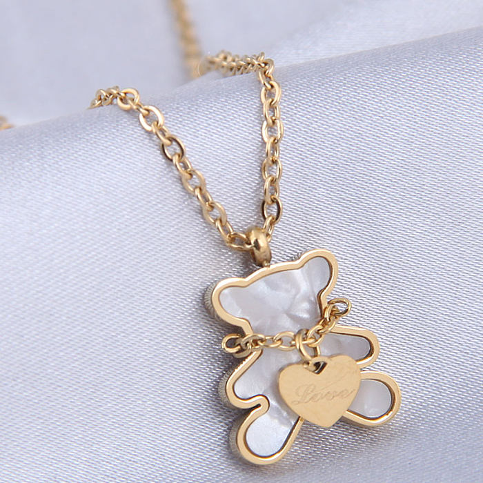 Classic Style Animal Stainless Steel Necklace Stainless Steel  Necklaces 1 Piece