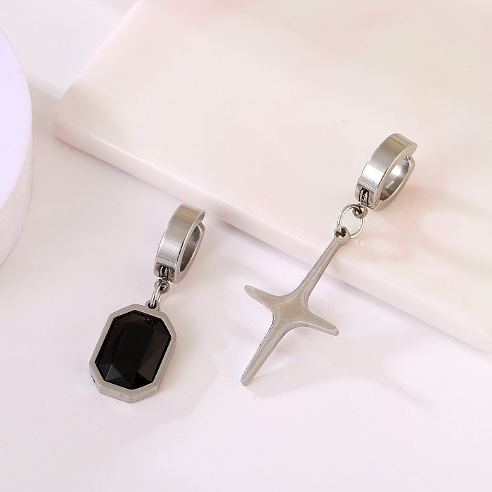 Casual Cross Stainless Steel  Plating Ear Clips 1 Piece 1 Pair