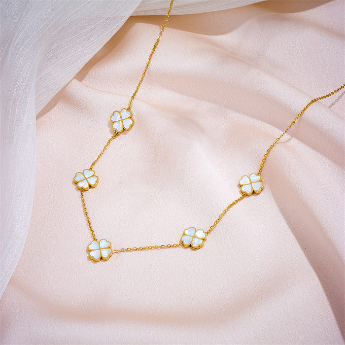 Elegant Heart Shape Stainless Steel Necklace
