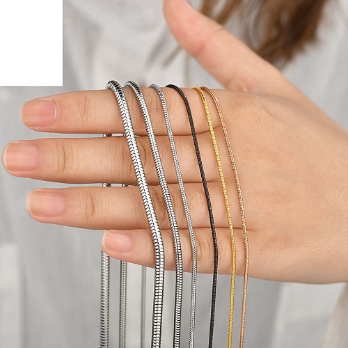 Simple Style Geometric Stainless Steel  Necklace Plating Stainless Steel  Necklaces