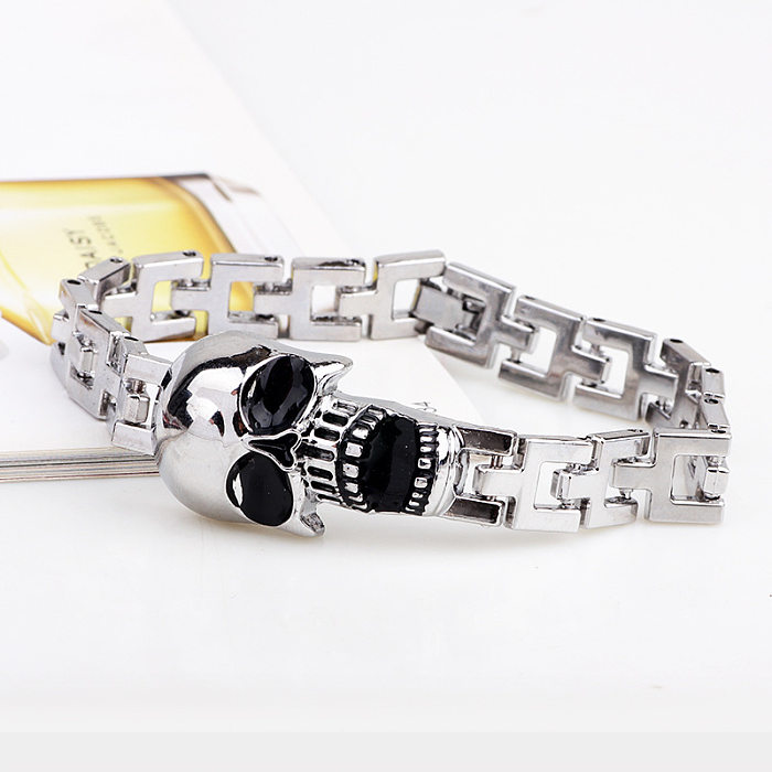 Fashion Skull Bracelet Jewelry Oil Drip Bracelet Titanium Steel Bracelet