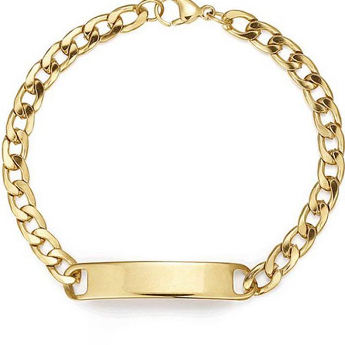 Fashion Simple Personalized Bendable Thick Chain Stainless Steel Bracelet