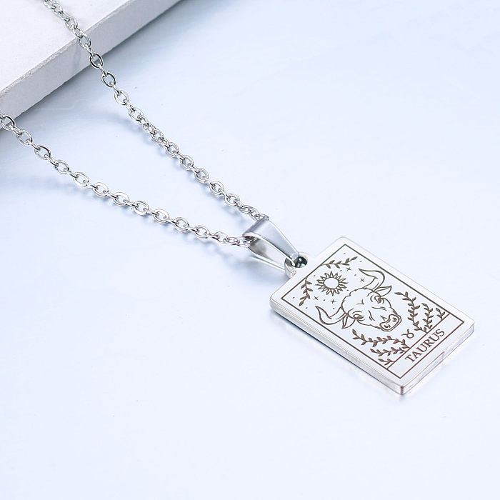 Simple Style Constellation Stainless Steel  Plating Necklace