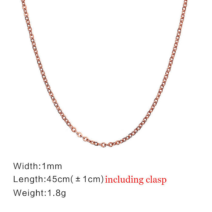 Fashion Geometric Stainless Steel Necklace Plating Stainless Steel  Necklaces