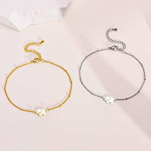 Fashion Elephant Stainless Steel Bracelets Plating Stainless Steel Rings