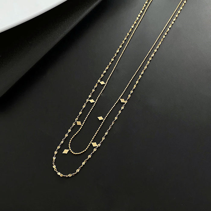 1 Piece INS Style Geometric Stainless Steel Irregular Plating Necklace