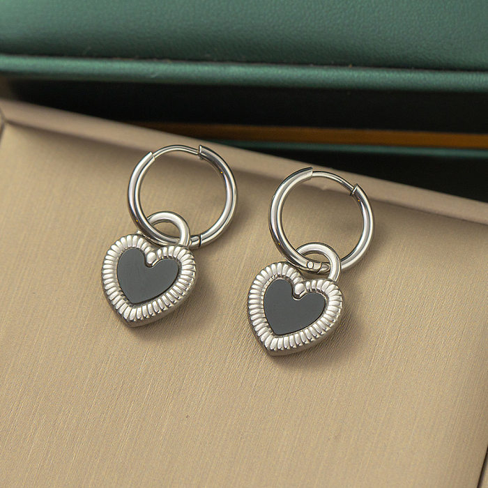 Modern Style Heart Shape Stainless Steel Plating Pendant Necklace