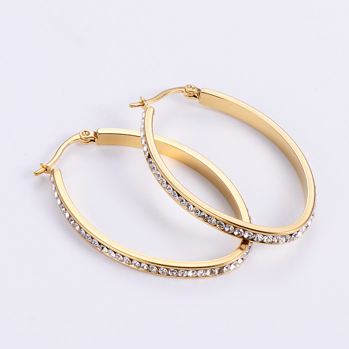 Wholesale Stainless Steel Round-shaped Earrings jewelry