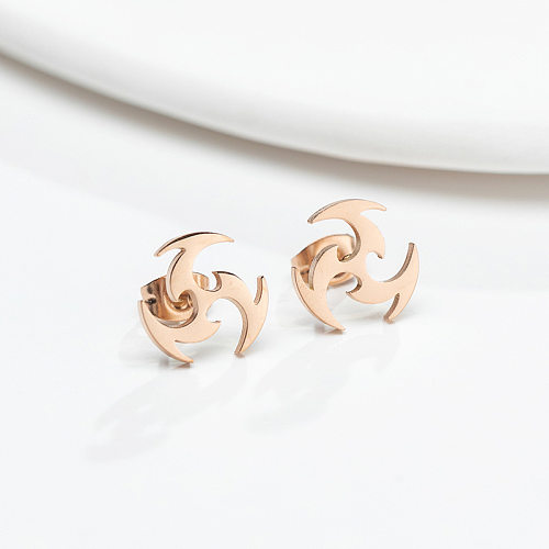 Fashion Geometric Stainless Steel  Plating Ear Studs 1 Pair