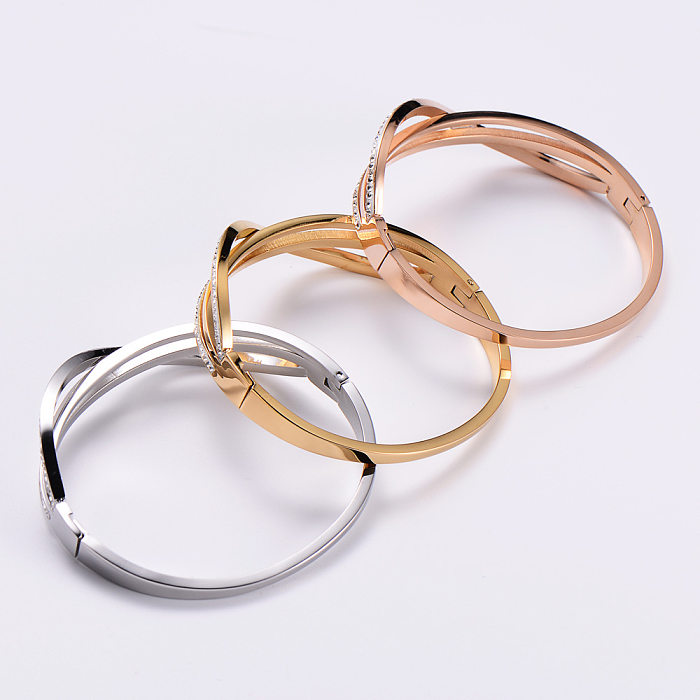 Korean Personality Diamond Stainless Steel Bracelet Wholesale