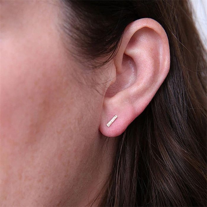 1 Pair Simple Style Geometric Plating Stainless Steel  Ear Studs