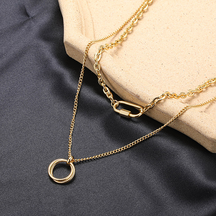 Collier pendentif en perles artificielles en acier inoxydable en forme de cœur pour dame, en vrac