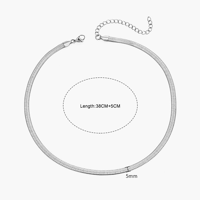 Basic Geometric Stainless Steel  Stainless Steel Plating 18K Gold Plated Necklace