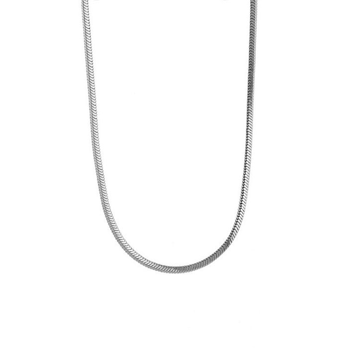 Simple Style Waves Stainless Steel Necklace In Bulk