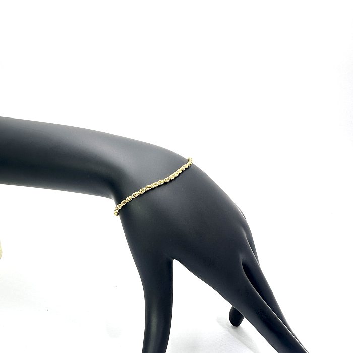 Retro Simple Style Twist Stainless Steel Bracelets In Bulk