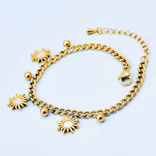 Fashion Sun Titanium Steel Plating Shell Bracelets 1 Piece