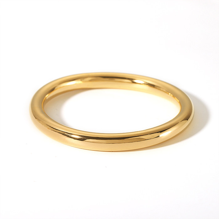 Atacado estilo IG estilo nórdico estilo vintage cor sólida banhado a ouro 18K pulseira de aço inoxidável