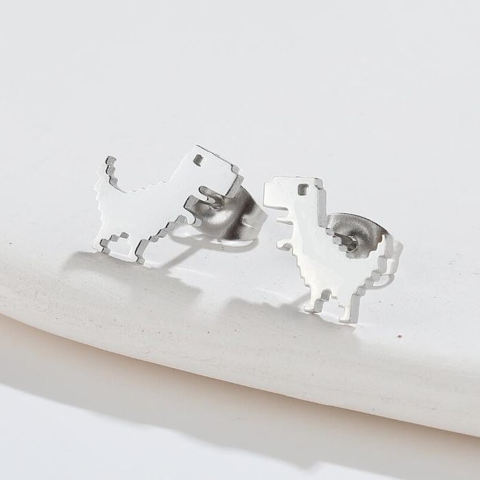 1 Pair Simple Style Animal Stainless Steel  Plating Ear Studs