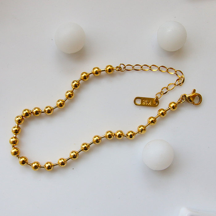 Bracelets de placage en acier titane géométrique de style classique de style simple