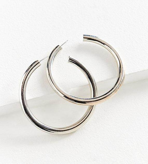 Simple Style Solid Color Stainless Steel  Earrings 1 Pair