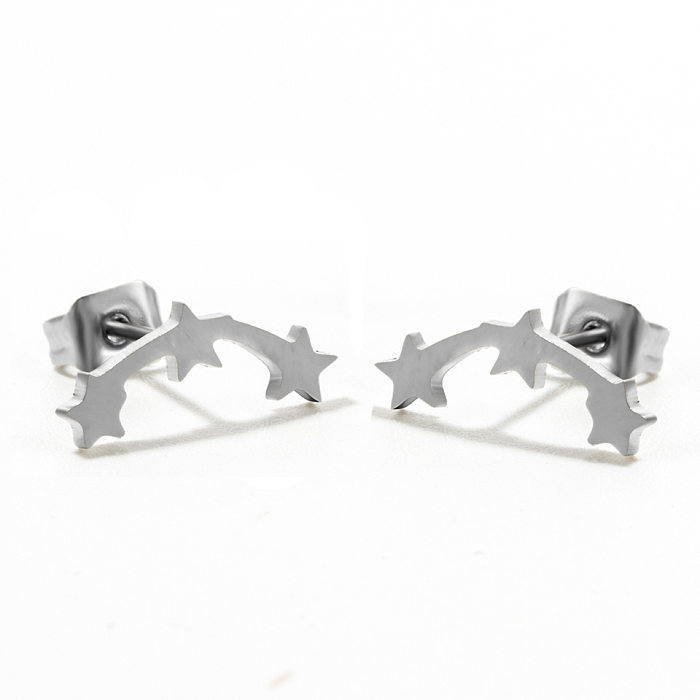 Simple Stainless Steel  Geometric Shape Earrings Wholesale