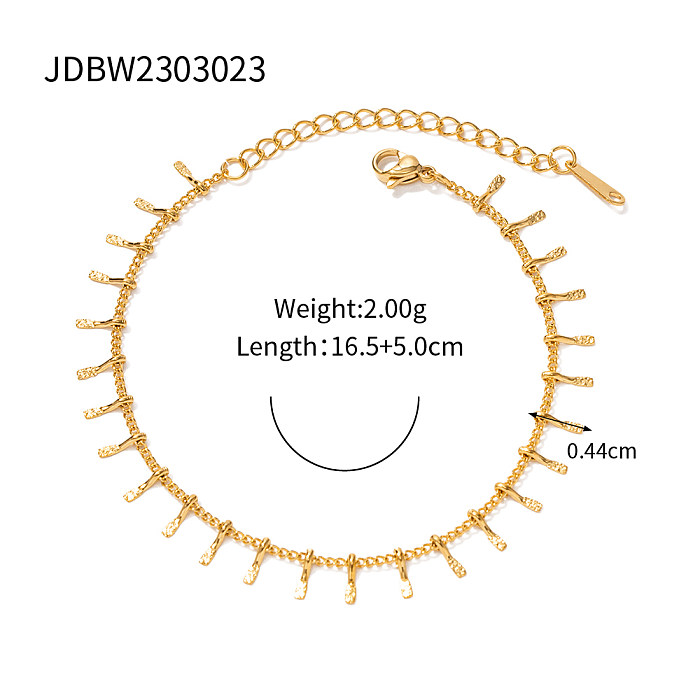 INS Style Stainless Steel  Plating 18K Gold Plated Necklace