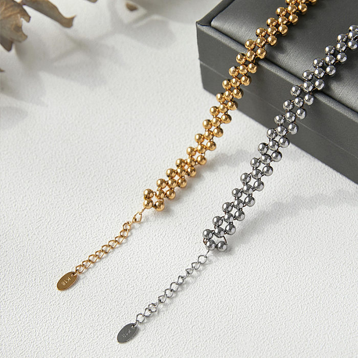 Fashion Geometric Titanium Steel Gold Plated Bracelets 1 Piece