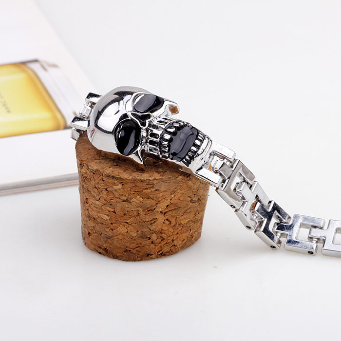 Modisches Totenkopf-Armband, Schmuck, Öl-Tropf-Armband, Titan-Stahl-Armband