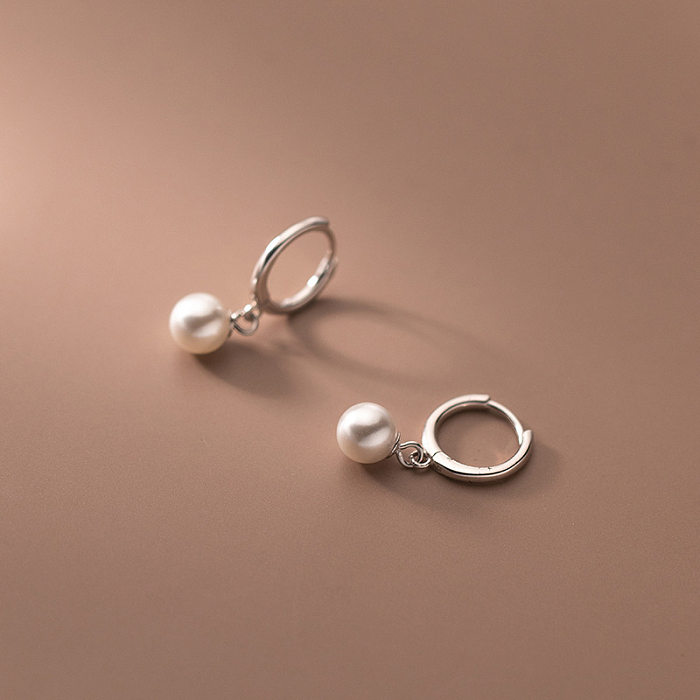 1 paire de boucles d'oreilles pendantes en acier inoxydable plaqué or 18 carats, Style classique pour femmes