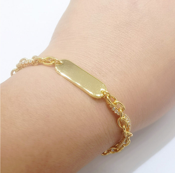 Simple Style Knot Plastic Titanium Steel Plating Gold Plated Bracelets