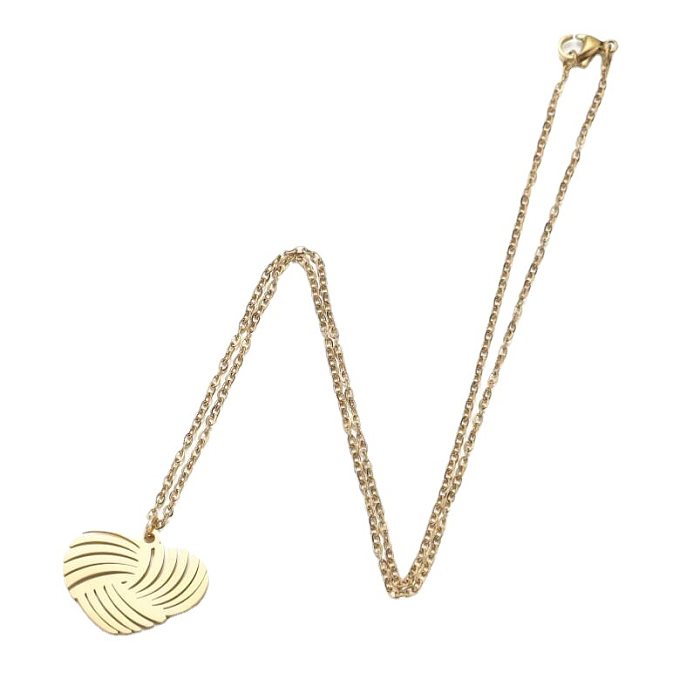 Fashion Geometric Stainless Steel Plating Pendant Necklace