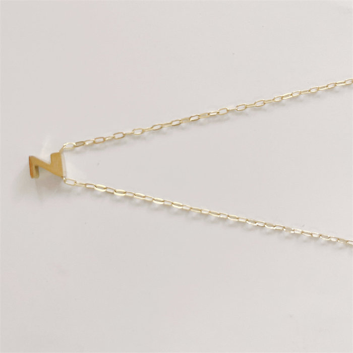 Casual Classic Style Streetwear Letter Stainless Steel Plating 14K Gold Plated Pendant Necklace