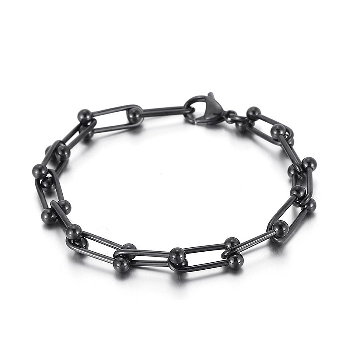 Fashion U Shape Titanium Steel Bracelets Plating Stainless Steel Bracelets