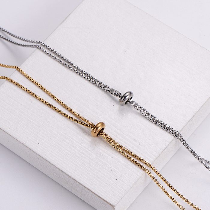 Simple Style Tassel Stainless Steel  Plating Necklace 1 Piece
