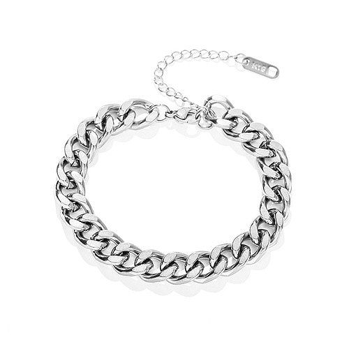 Hip-Hop Geometric Titanium Steel Bracelets 1 Piece