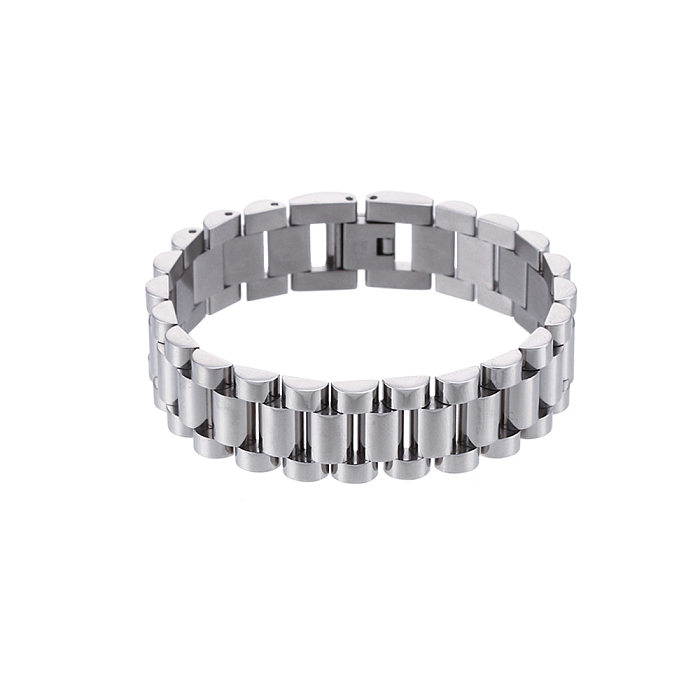 Bracelets de placage en acier inoxydable géométriques à la mode 1 pièce