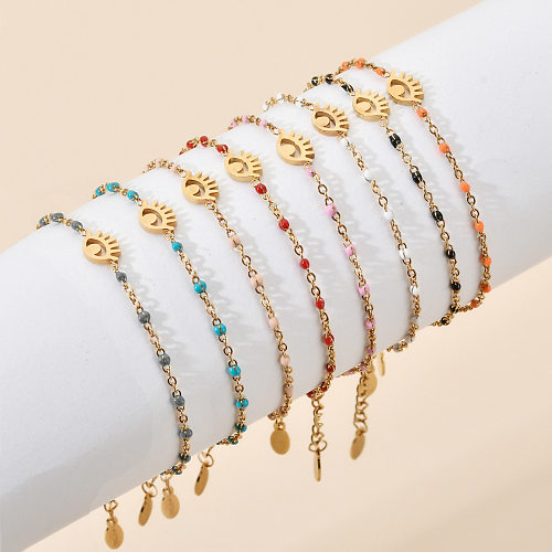 Classic Style Eye Stainless Steel Plating Bracelets