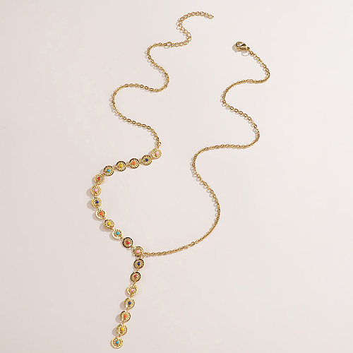 Süße Stern-Herz-Form-Edelstahl-Halskette mit Überzug aus Edelstahl-Halsketten