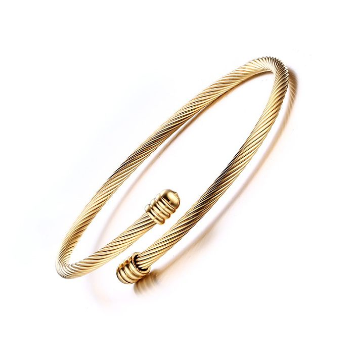 Estilo INS estilo francês formato de coração pulseiras banhadas a ouro 18K em aço inoxidável