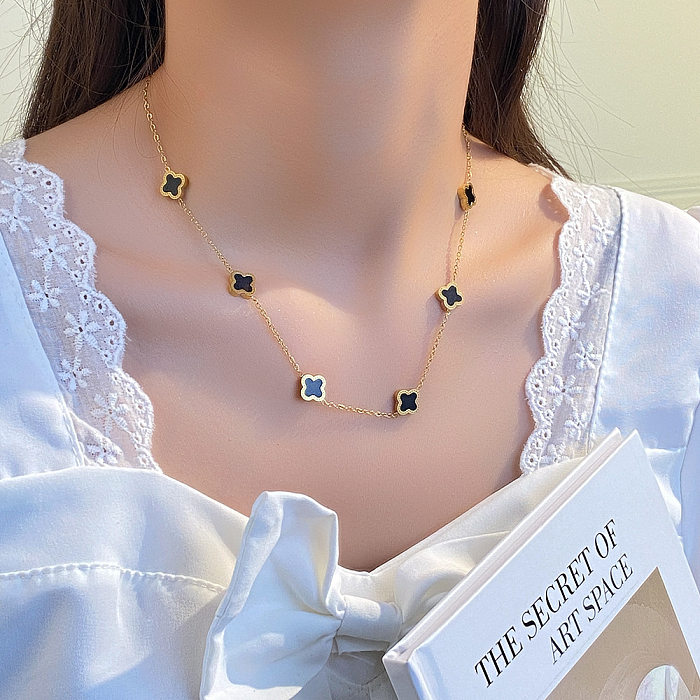 Mode herzförmige Edelstahl-Inlay künstliche Perlen Zirkon Anhänger Halskette 1 Stück