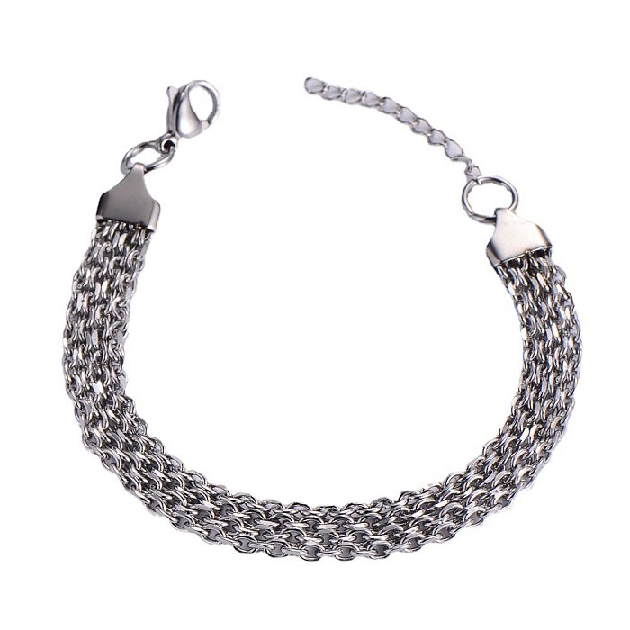 Fashion Titanium Steel Square Bracelet Geometric Simple Bracelet
