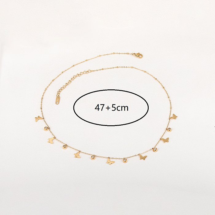 Collar plateado oro 18K del acero inoxidable de la flor de la forma del corazón del estilo clásico al por mayor