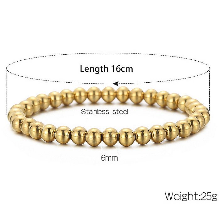 Casual Simple Style Geometric Stainless Steel 18K Gold Plated Bracelets In Bulk