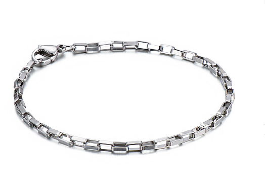 Bracelets de polissage géométriques en acier titane, style streetwear simple