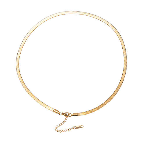 1 Piece Fashion Solid Color Stainless Steel Plating Necklace